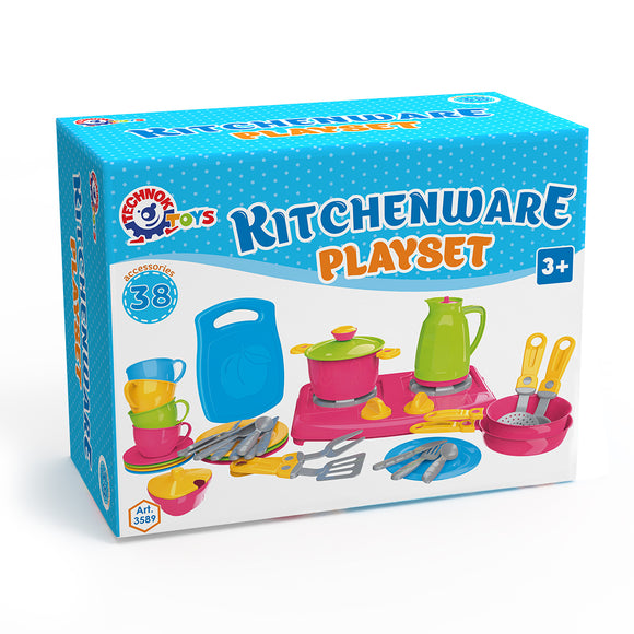 TECHNOK Kitchenware Playset - Cooktop Set (38 Pieces)